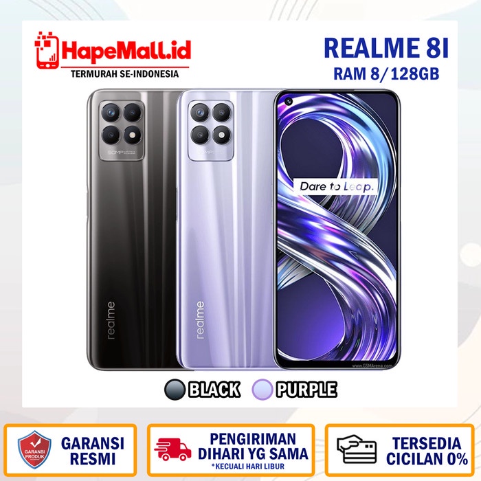 REALME 8I RAM 6/128GB GARANSI RESMI REALME TERMURAH