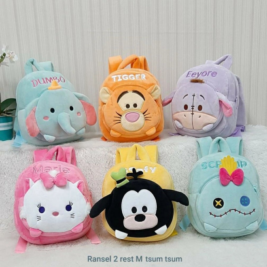 Tas Ransel Tsum Tsum M/Tas Merry Cat Ghoofy Dumbo/tasmain/hadiah/souvenir