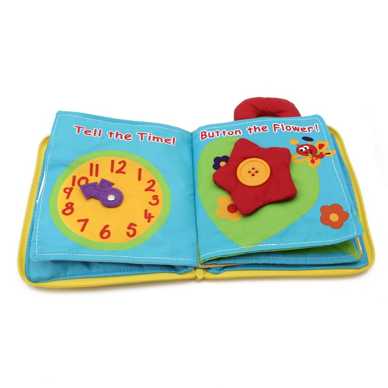 Mary Baby Cloth Book Sensory Toy Pusat Aktivitas Mengajar Paud Mainan Interaktif