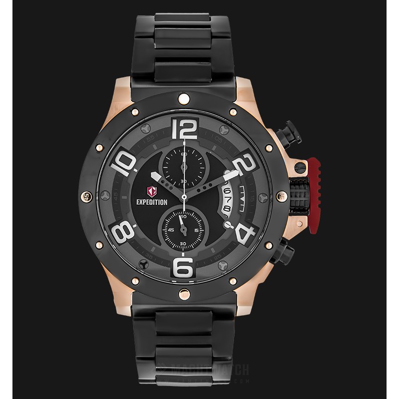 Expedition E 6750 MC BBRBA Chronograph Men Black