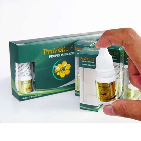 Obat Herbal Tenggorokan Terasa Mengganjal Membengkak Amandel Propolis SM Brazil Original