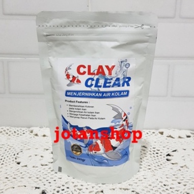 CLAY CLEAR PUTIH 250gr Calcium Montmorillonite Penjernih Air Kolam Koi clayclear