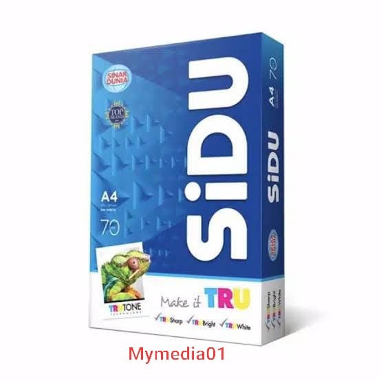 

KERTAS HVS A4 SIDU 70 GRAM / KERTAS FOTOCOPY / KERTAS PRINT