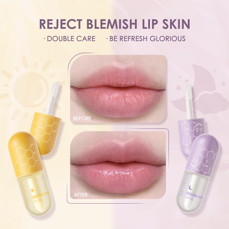 Focallure Lip Oil Focallure Lip Serum Focallure Serum Bibir Focallure Lip Balm Pure Natural Lip Care Focallure Pelembab Bibir Focallure Lipbalm Focalure Lipbam Bibir Focallure Libbam