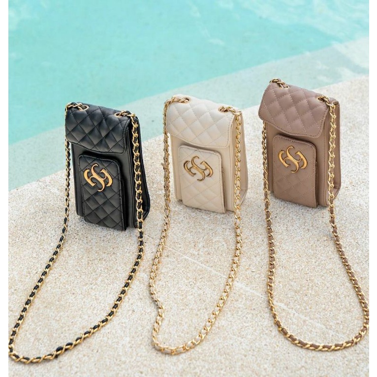 Audrey Phone Bag Black Geulis