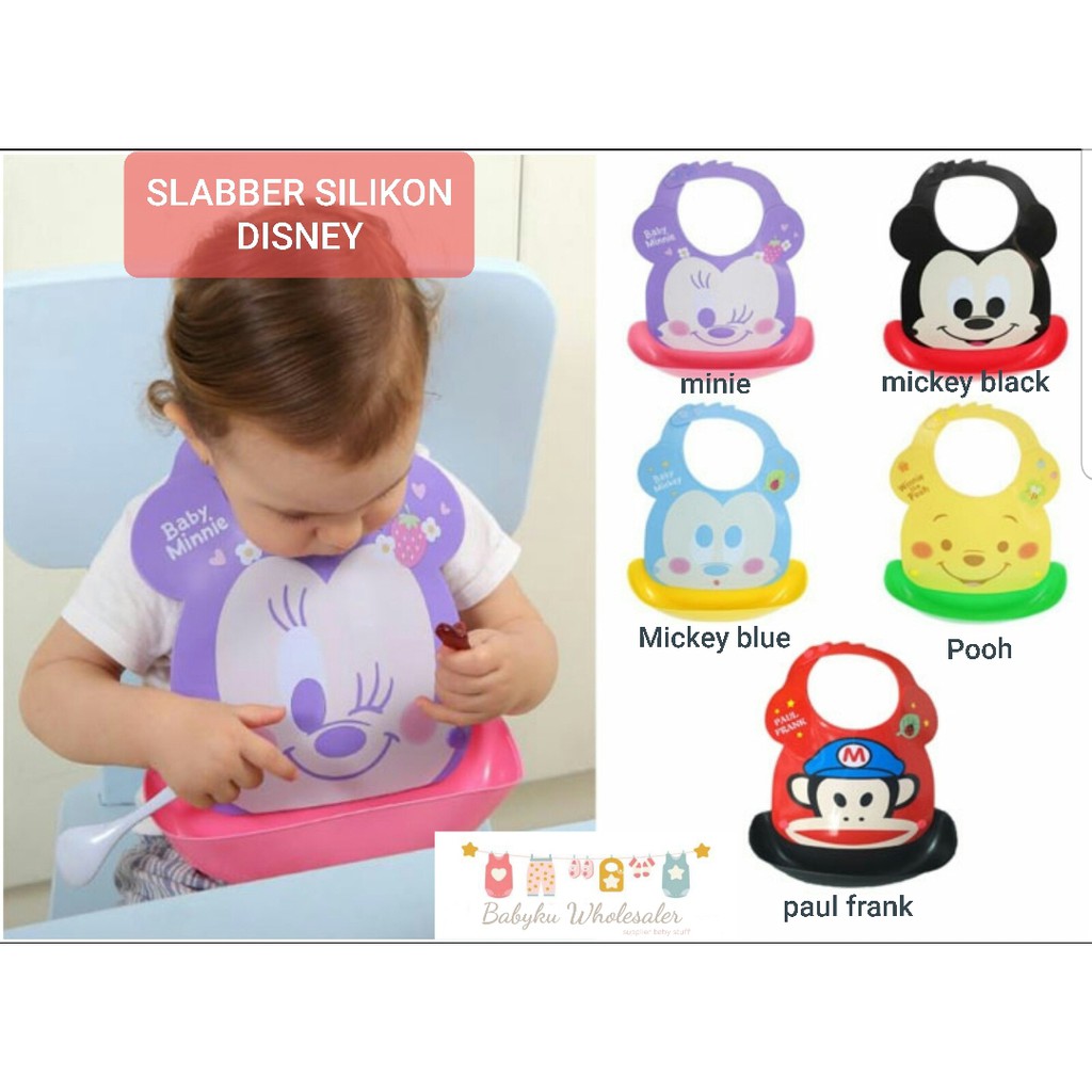 Bib slabber bayi silikon / Celemek bayi silicone