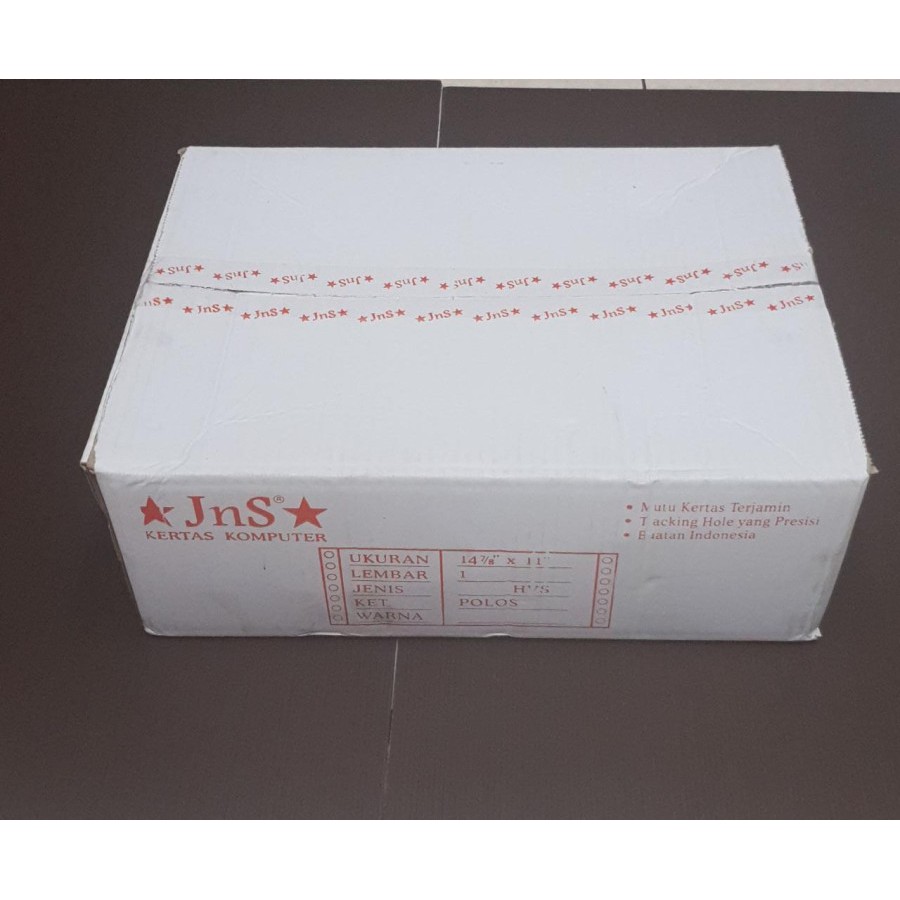 

CONTINUOUS FORM JNS HVS B1 (1 PLY) | KERTAS KOMPUTER 1 LAPIS