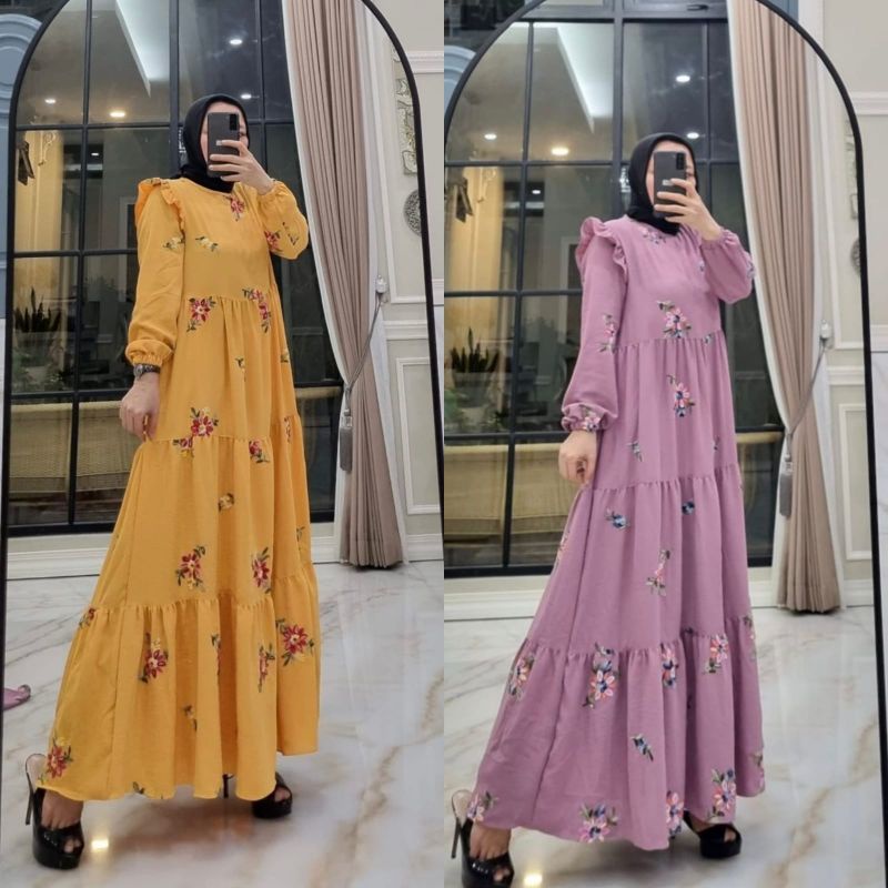 Dress Kringkle Bordir Edness Kayla