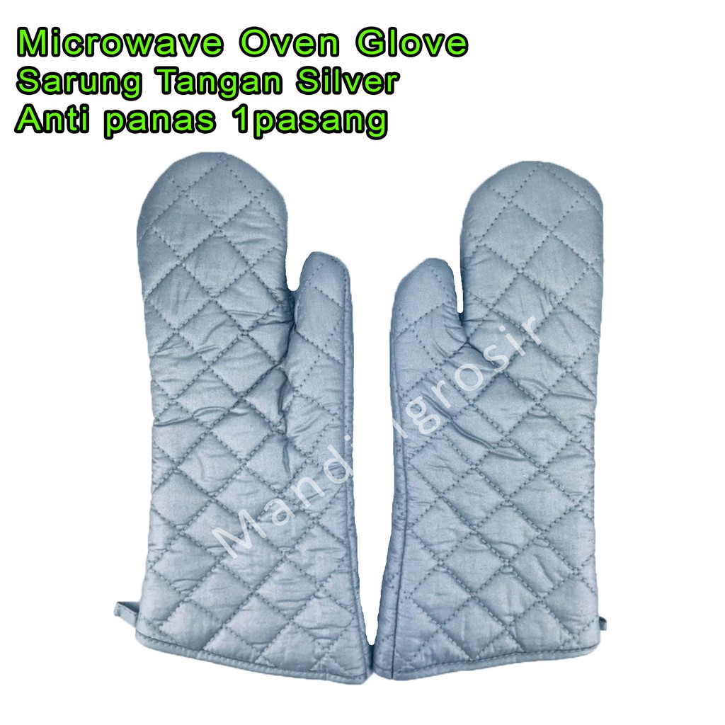 Microwave Oven Glove / Sarung Tangan Silver / Sarung Tangan 1pasang / Anti Panas