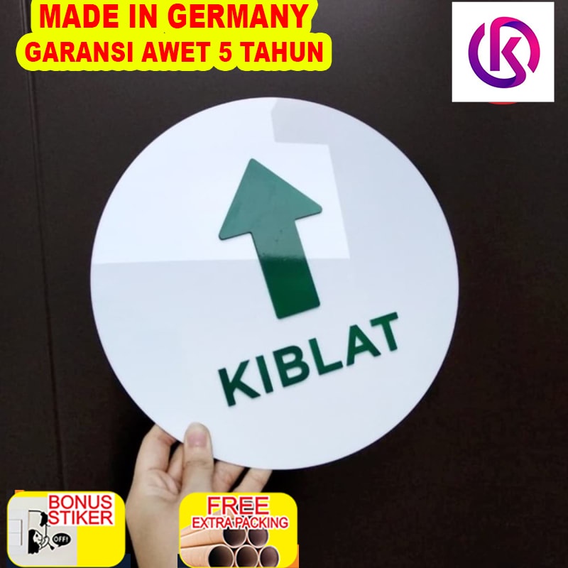 

Promo Sign Kiblat Signage Putih | Sign Board Akrilik Timbul