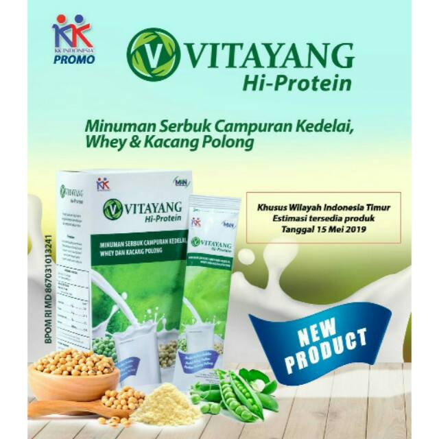 

Vitayang Hi-Protein 1Box isi 10 sachet