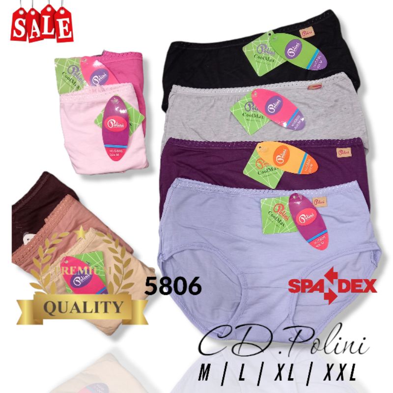 CD celana dalam wanita dewasa "isi 6pcs"//CD.POLINI