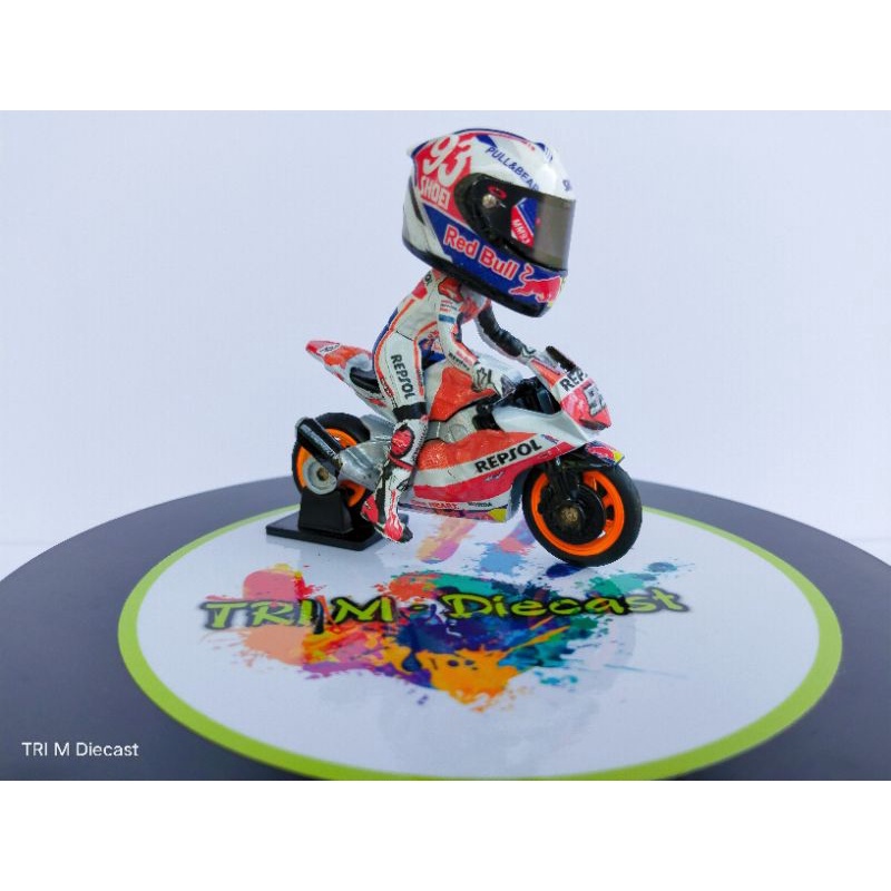 miniatur diecast mungil marc marquez jerman 2021 skala 1:32
