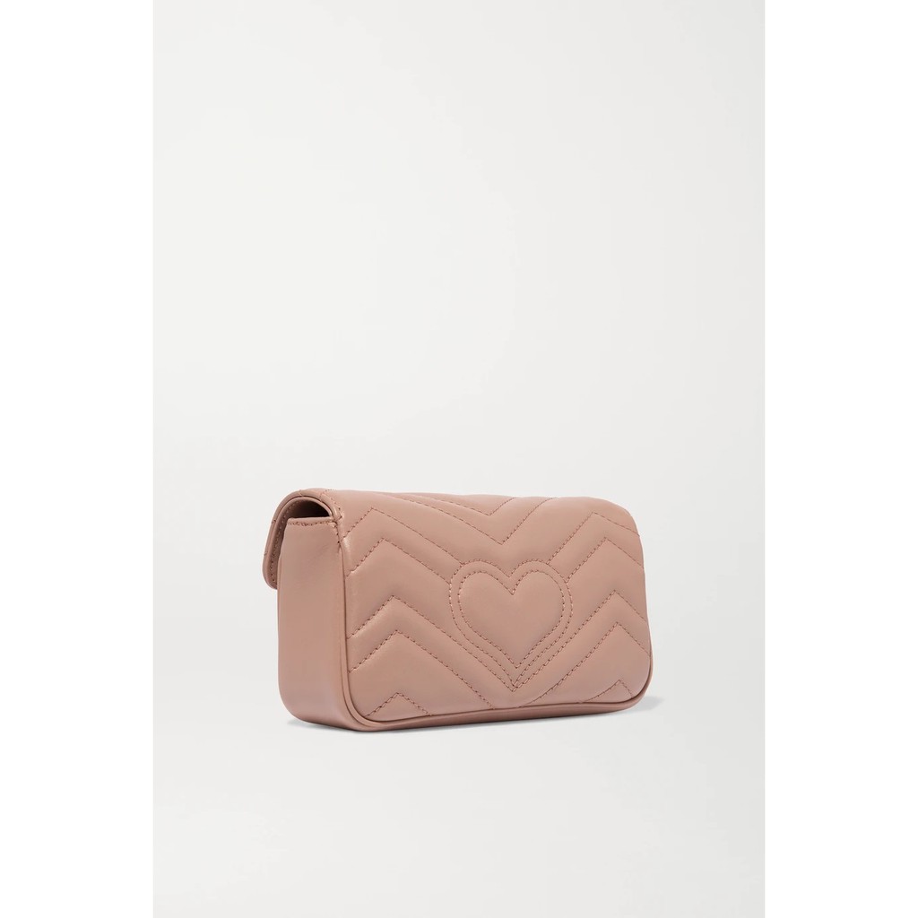 GG Marmont Super Mini Cross-body Bag - Nude 100% Authentic