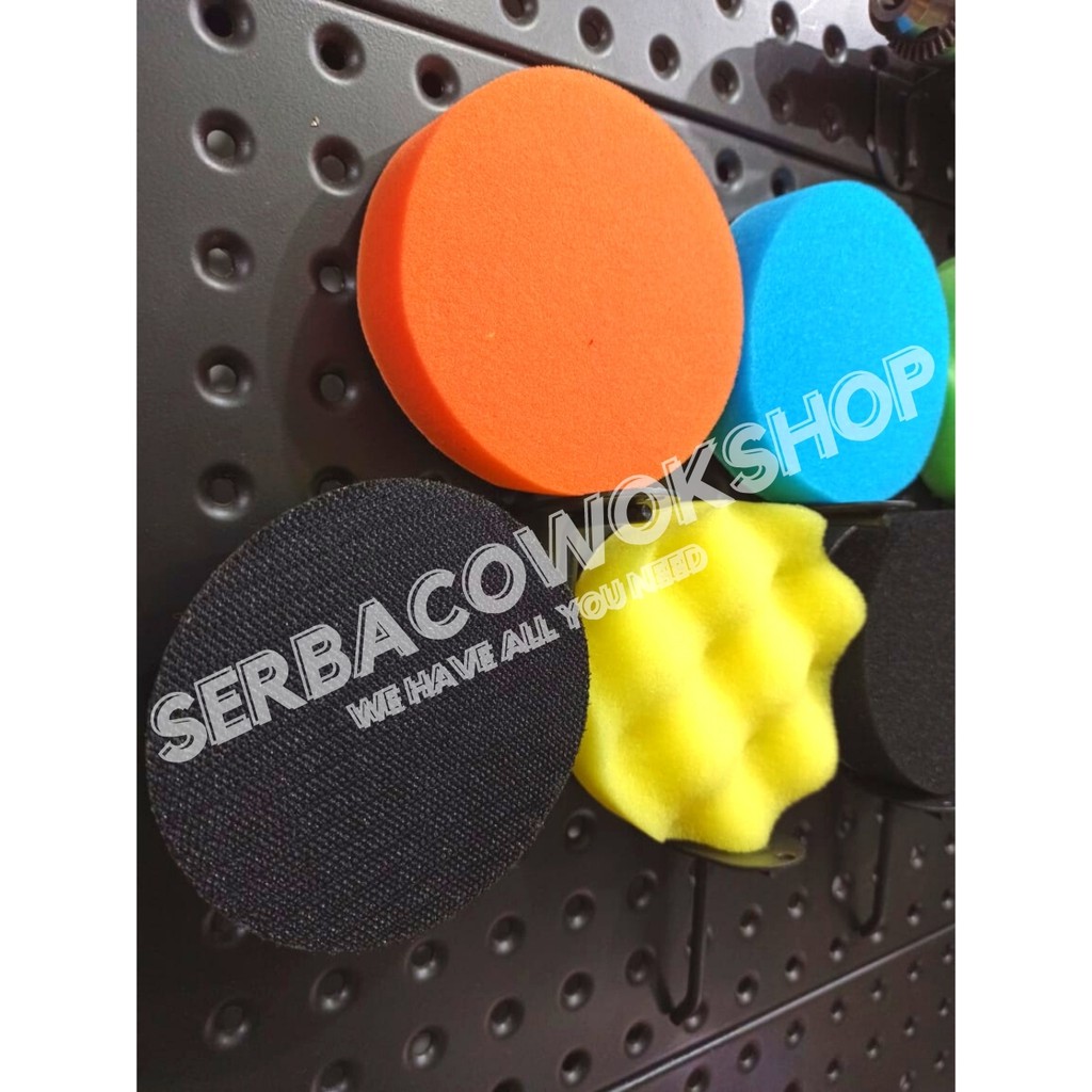 Paket Mesin Bor Reversible 2 Arah + Sponge Polishing 4&quot; Inch 7 Pcs / Busa Poles Set Pad Termurah