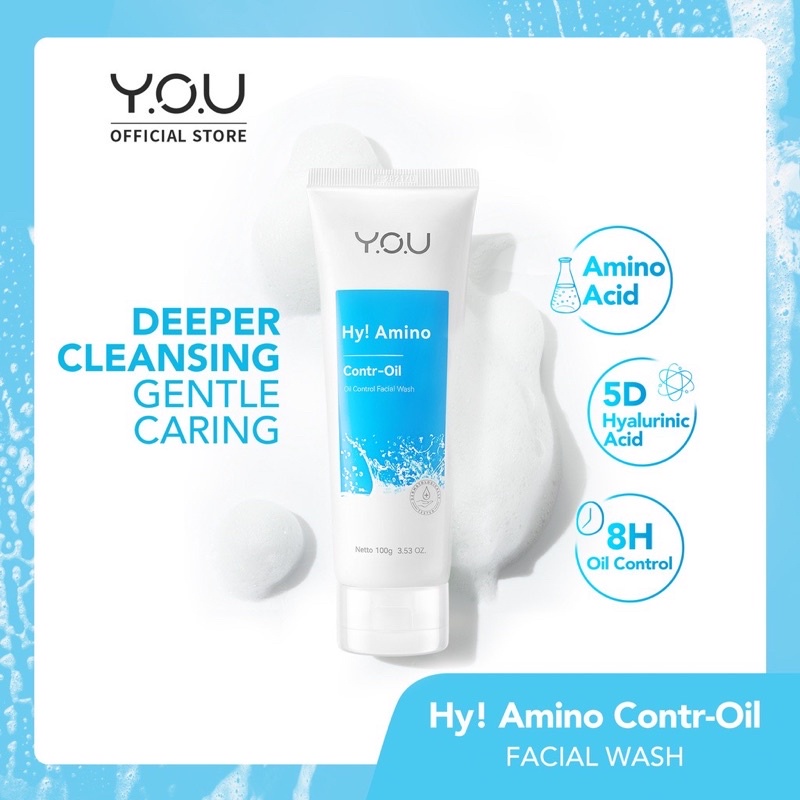 ⭐️ Beauty Expert ⭐️ YOU Hy! Amino Facial Wash | Oil Control, Hydrating, Brightening, Anti-Acne | YOU Facial Wash |