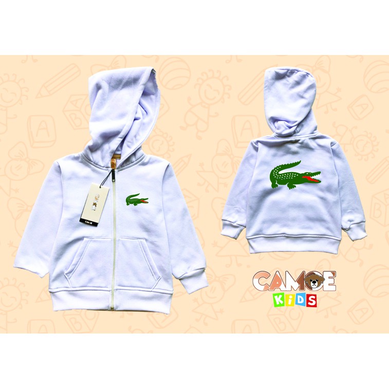 jaket hoodie zipper anak kids buaya crocodile