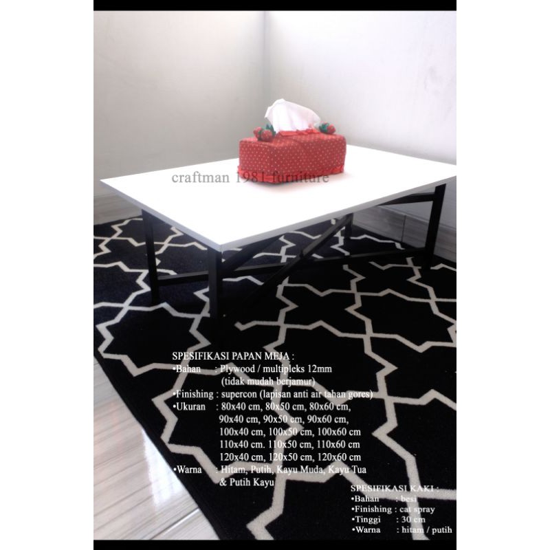 Meja Lesehan Lipat / Meja Komputer / Meja Makan Meja Minimalis Modern Promo