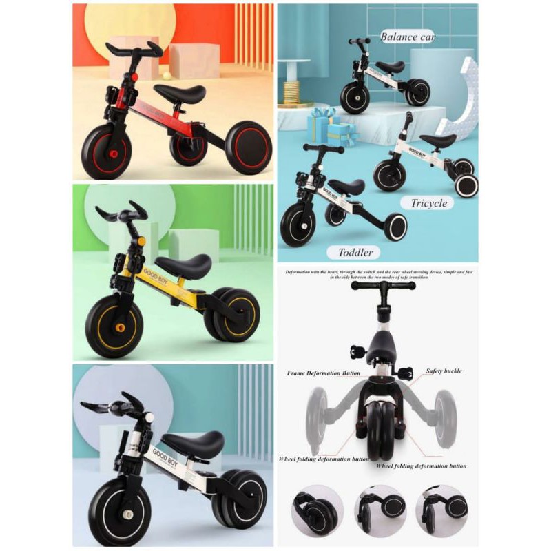 3in1 ride / bike Good Boy Good Girl (upgrade version sport / happy baby)