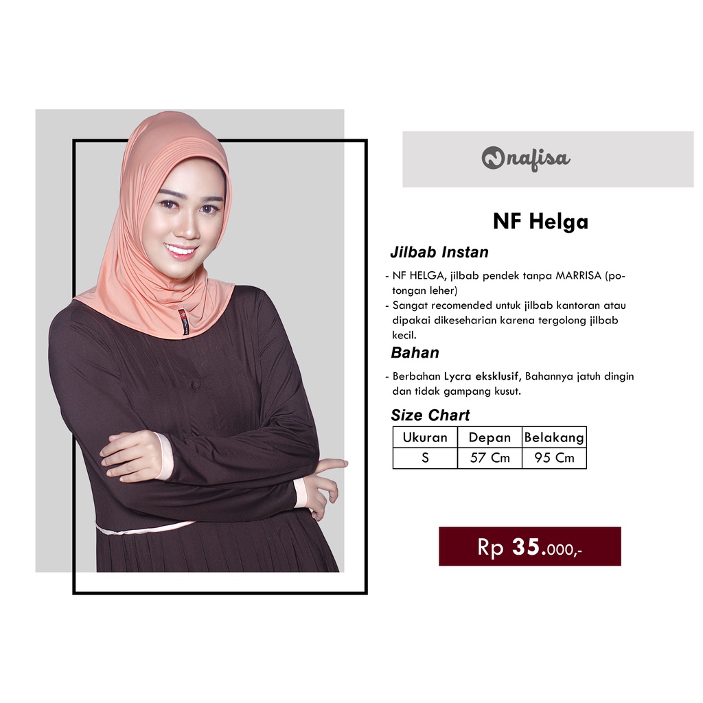 Hijab Instan - Nafisa Helga - Jilbab Instan Pendek / PNS-4