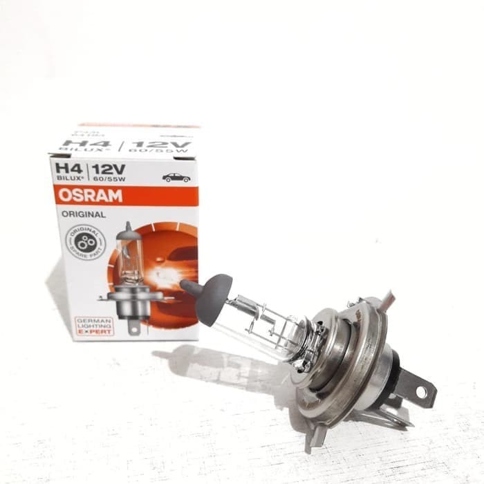Bohlam Lampu Mobil 1 pc H4 Bilux 60W 55W 12 Volt Osram Original