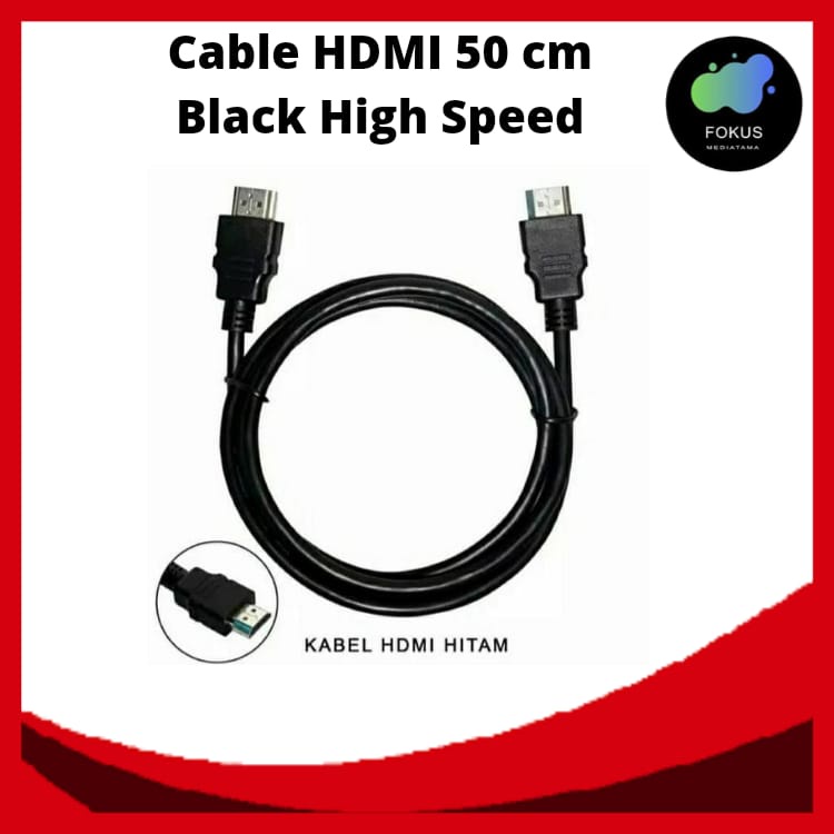 Kabel HDMI 50 cm Black High Speed 14517