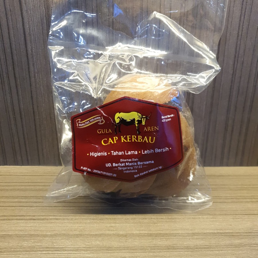 

Gula Aren Batok Cap Kerbau Qualitas Super Higienis Tahan Lama 400 Gr