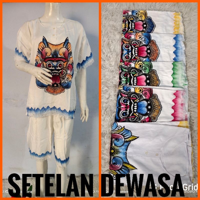 SET DEWASA BARONG BALI LUKIS/SET DEWASA BARONG PUTIH