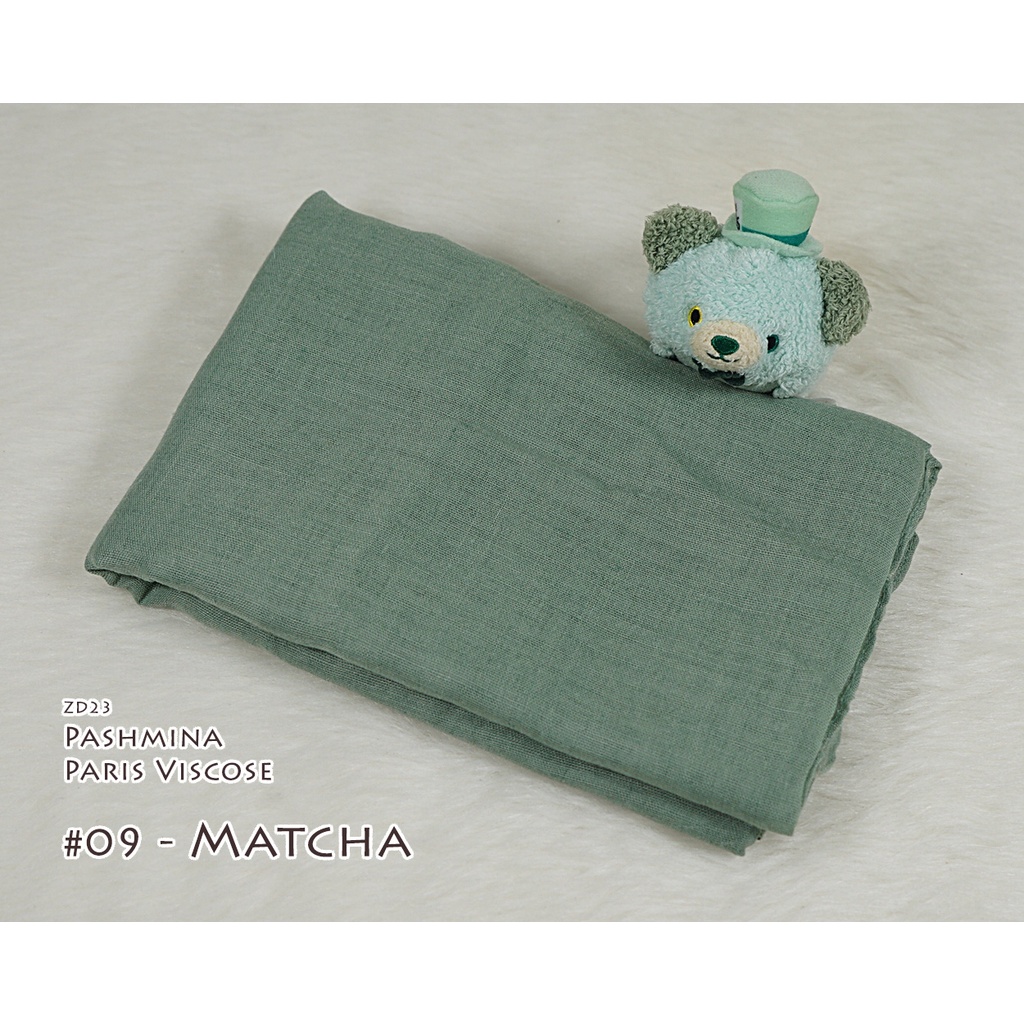 Pashmina Polos Paris Viscose - AYUMI by Luulu Scarf-#09 - Matcha