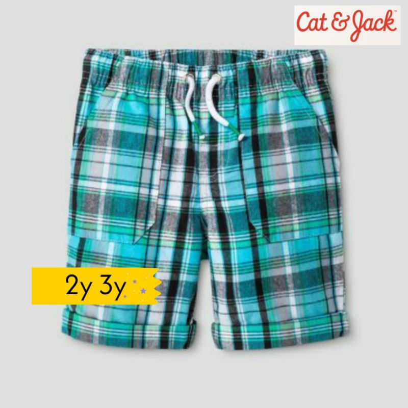 Celana Pendek Anak Laki-laki / Cowok Cat n Jack Original - plaid