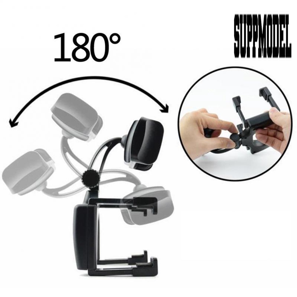 Bracket Dudukan Handphone Rotasi 360 Derajat Untuk Kaca Spion Interior Mobil