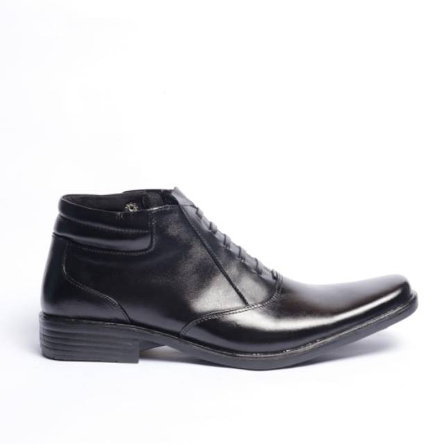 SEPATU PDH POLISI/ SECURITY KULIT ASLI