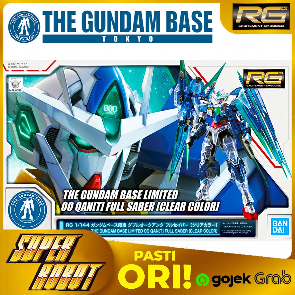 BANDAI RG Gundam OO QanT / 00 Qan[T] Full Saber Clear Color Ver - The Gundam Base Limited