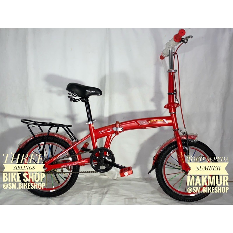 SEPEDA LIPAT KOUAN 16 INCH WARNA MERAH