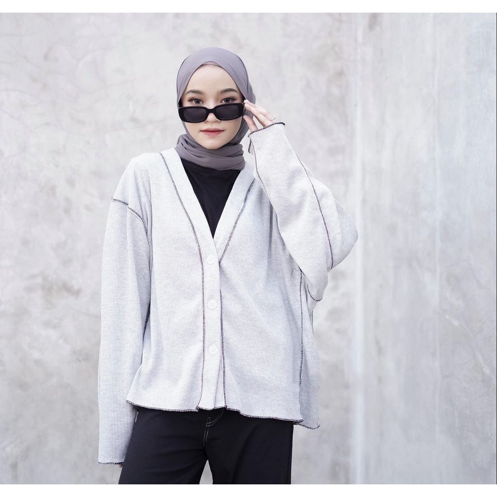 1KG MUAT 5PCS | ELLY CARDIGAN OUTER KARDIGAN BOBAL HITS OOTD SELEBGRAM TERBEST SELLER KOREAN STYLE
