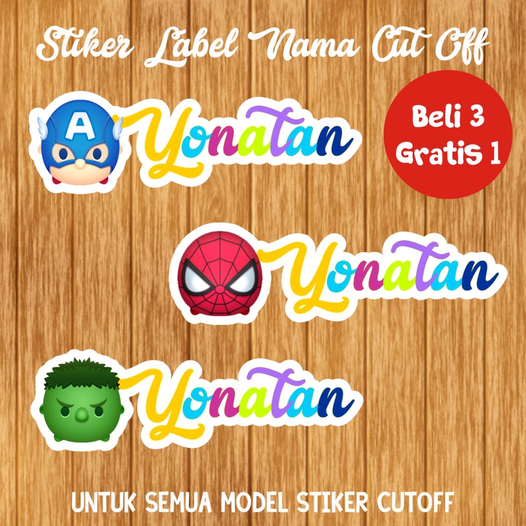 

STIKER NAMA CUT OFF TSUM-TSUM AVENGER