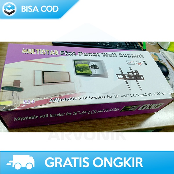 TV BRACKET TEMPEL DINDING UNIVERSAL 26 - 55 Inch CNXD METAL 30 KG ORI