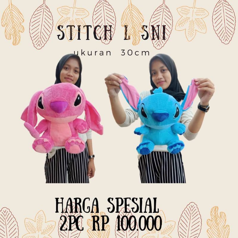 Boneka Stitch SNI 30cm- 100rb sepasang