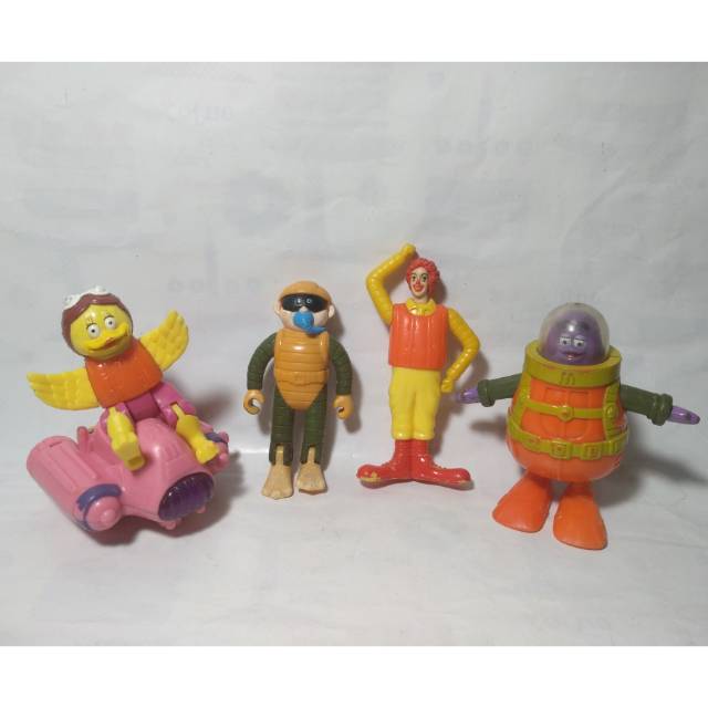 Maskot Mcdonald Happy Meal 2003 Underwater Diving Diver Mcd Swim Renang Toy Mcdonalds Swimmer Ocean