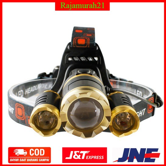 TaffLED Senter Headlamp Cree XM-L 3T6 10000 Lumens