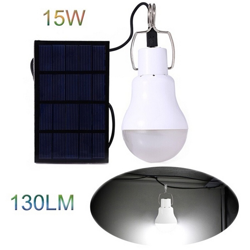 {LUCKID}S-1200 15W 130LM Portable Led Bulb Light Charged Solar Energy Lamp Hot Sale