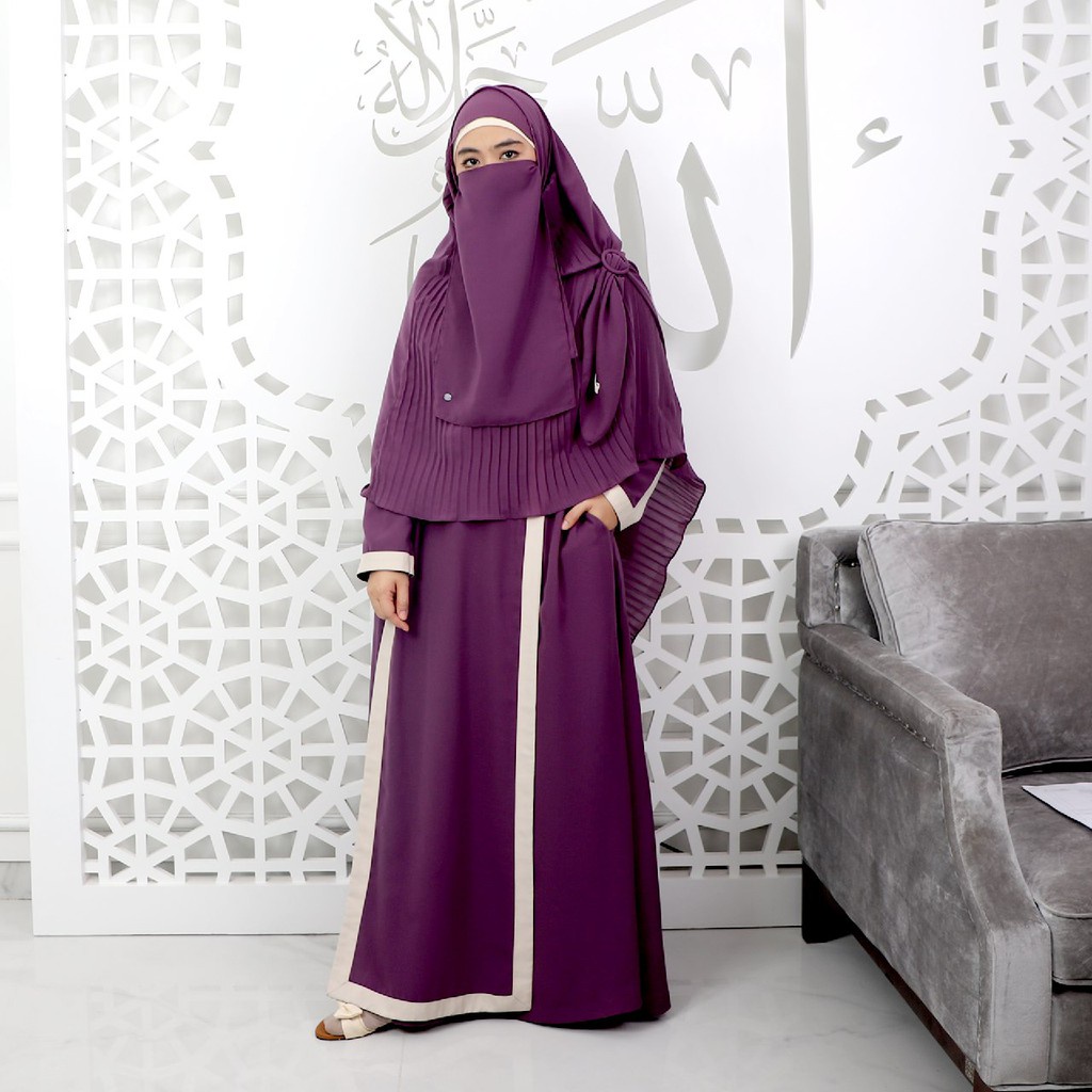 Gamis List Elegan Belt Busui Friendly Tyana Dress by IM Syar'i-3