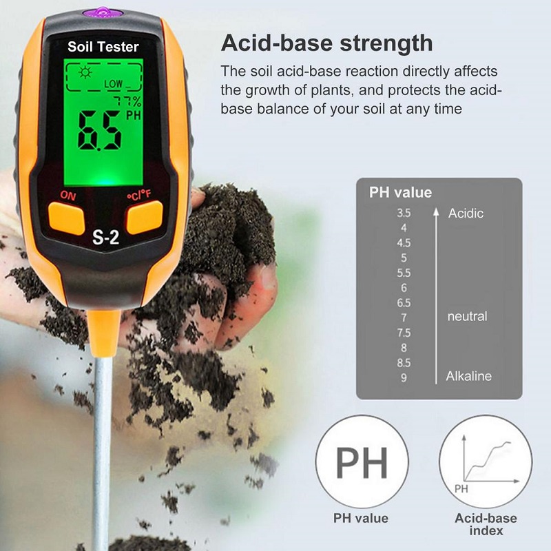 Mi.more Digital Soil Analyzer Tester 5in1 Meter Alat Ukur pH Tanah