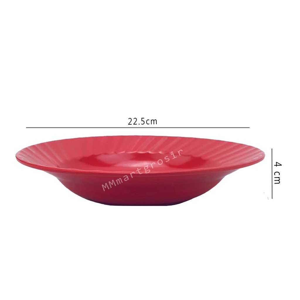 Unica / Piring Melamine / Melamine ware / M1099 / Uk.22.5X22.5 cm