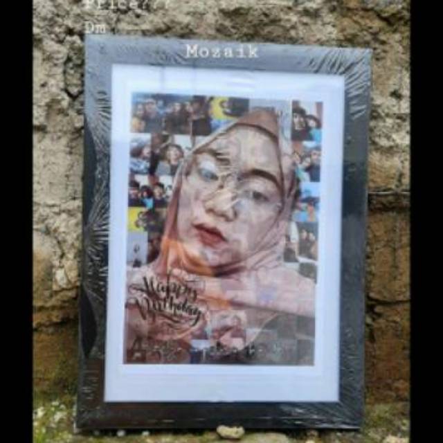 Desain+Print+Pigura Mozaik Art/ Lukisan wajah / Kado custom
