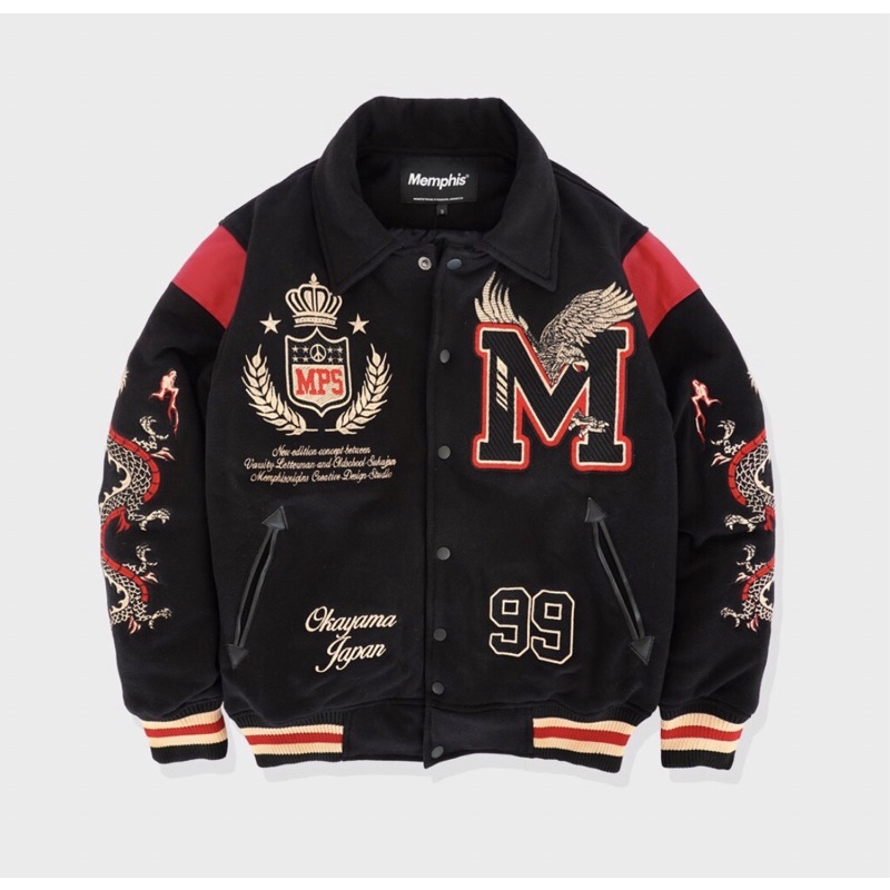 Varsity Jacket Okayama Japan (Size L)