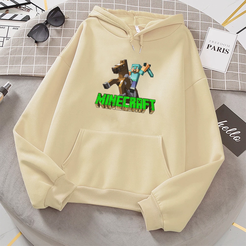 Sweater hoodie anak perempuan HORSE OF MINECRAFT baju anak cewek cowok