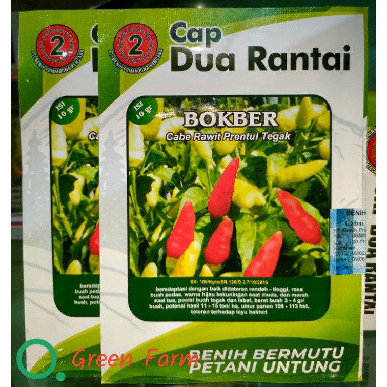 Benih Cabe Bokber Unggul Kemasan 10gr Original Pabrik Toleran Virus Seperti Tipe 212 Mantul