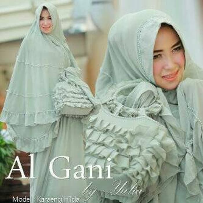 Diskon !!! Azurra Shop Mukena Ruffle Ori Al Gani Mekena Dewasa Fashion Muslim Murah