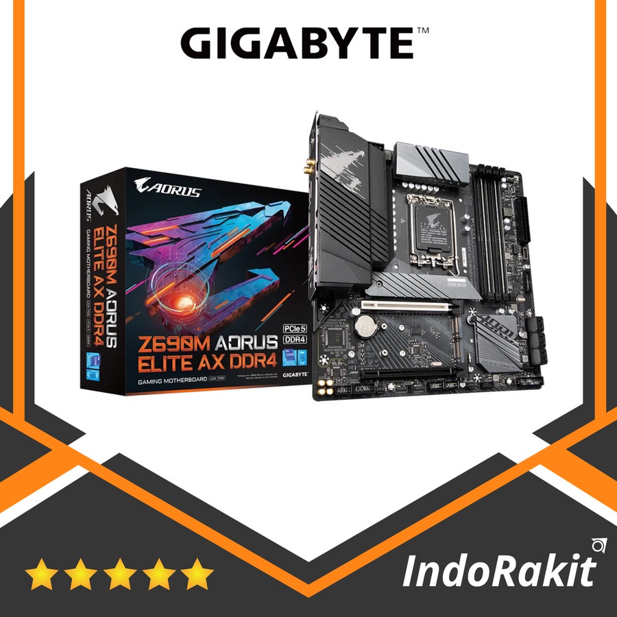 GIGABYTE Z690M AORUS ELITE AX DDR4 INTEL Z690 LGA1700 MOTHERBOARD